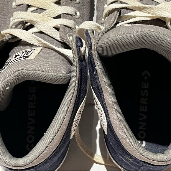 Converse All Star Hi Top Sneaker Unisex Gray and black Men's 9 Women's 11 - Picture 9 of 9